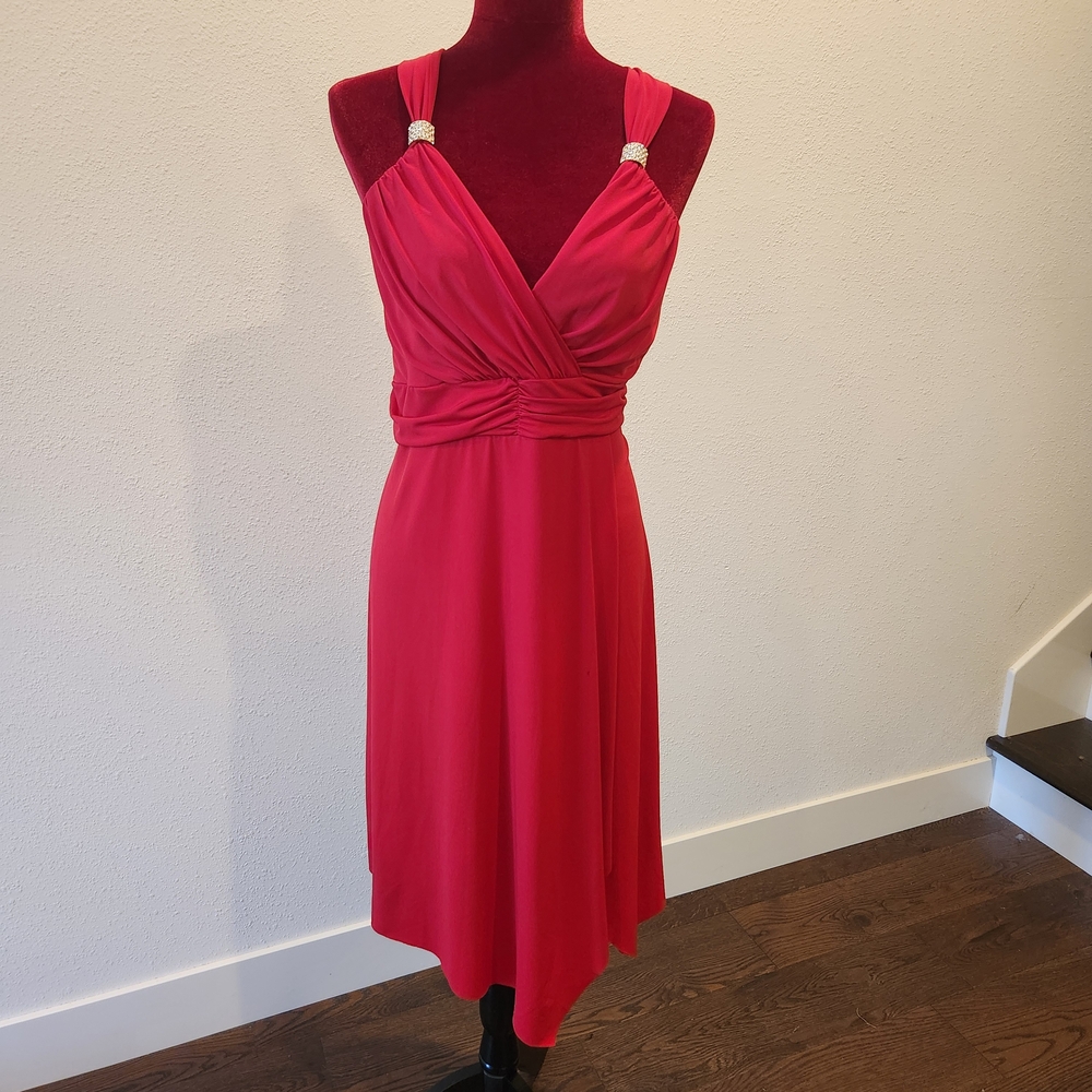 La Belle Asymmetrical Red Dress